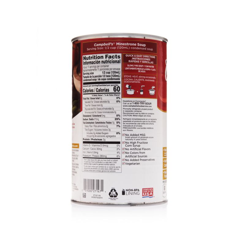 SOUP MINESTRONE CAN