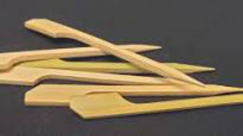 PICK BAMBOO PADDLE PURPLE 4.5" 