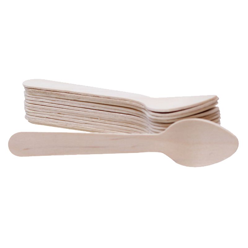 SPOON TASTING PINE WOOD 4.25"