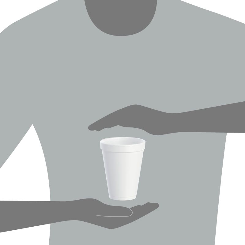 CUP FOAM 12 OZ 12J12