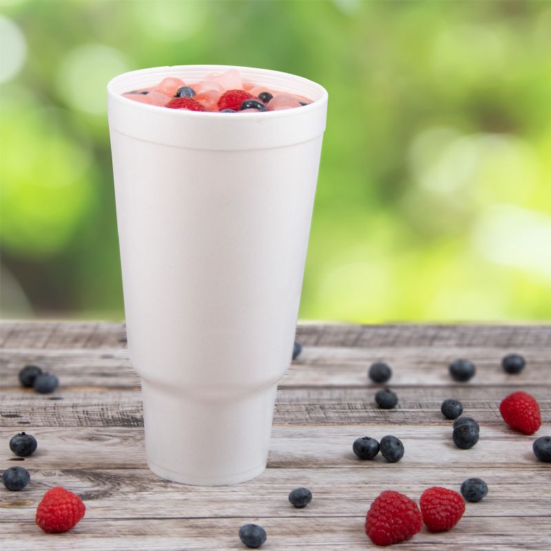 CUP FOAM CAR PLAIN 44 OZ