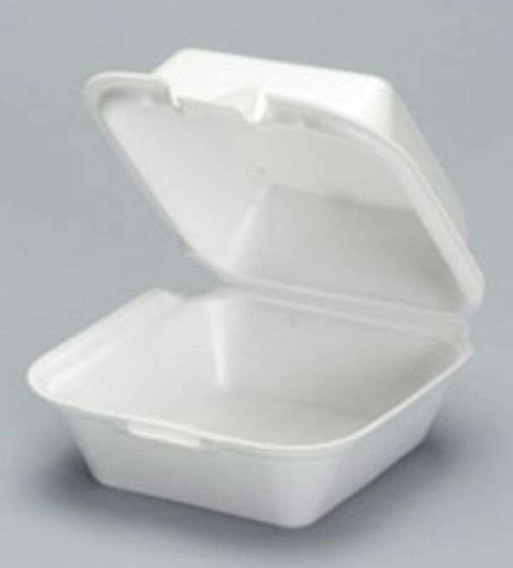 CONTAINER FOAM HINGED SANDWICH 6 INCH