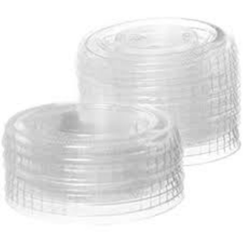 LID PORTION PLASTIC CLEAR 1 OZ
