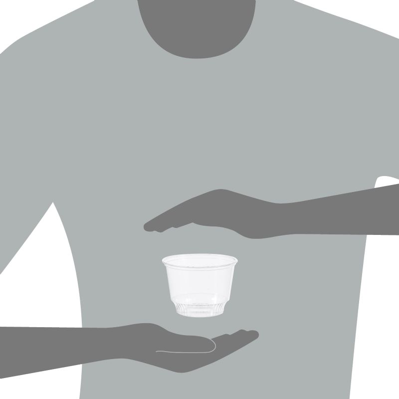 CONTAINER PLASTIC SUNDAE CLEAR 8 OZ-