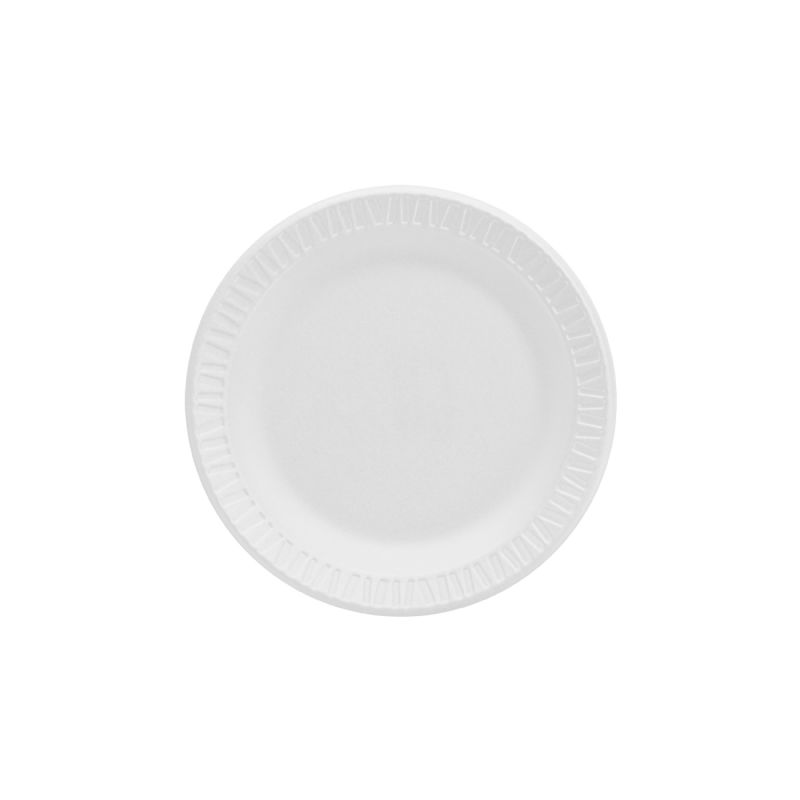 PLATE FOAM 6 INCH WHITE UNLAMINATED