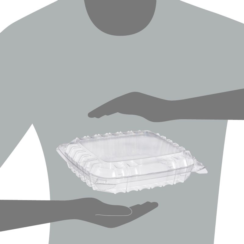 CONTAINER PLASTIC CLEAR SEAL 8.25 INCH