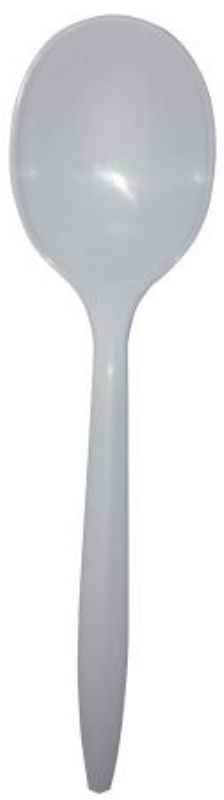 SPOON SOUP PLASTIC WHITE MEDIUM WEIGHT