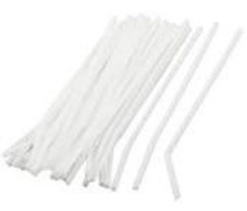 STRAW FLEX WRAPPED 7.75 INCH