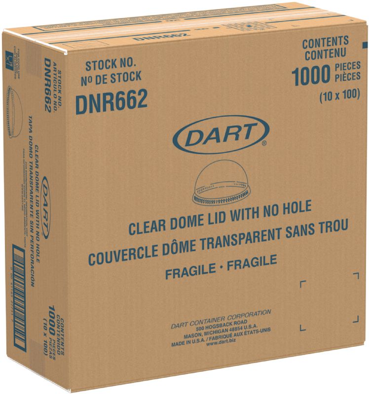 LID DOME CLEAR NO HOLE