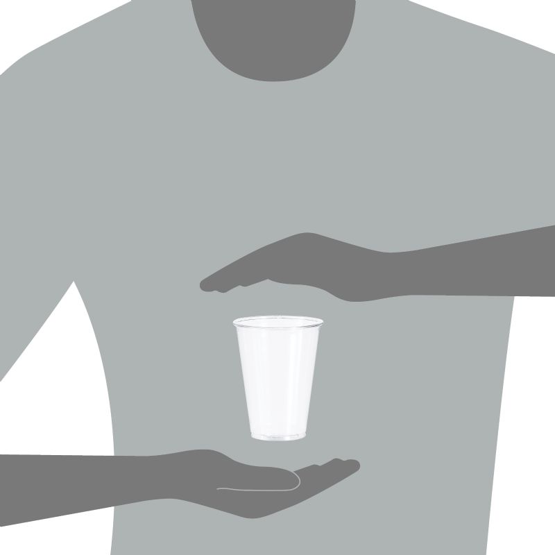CUP PLASTIC CLEAR 10 OZ