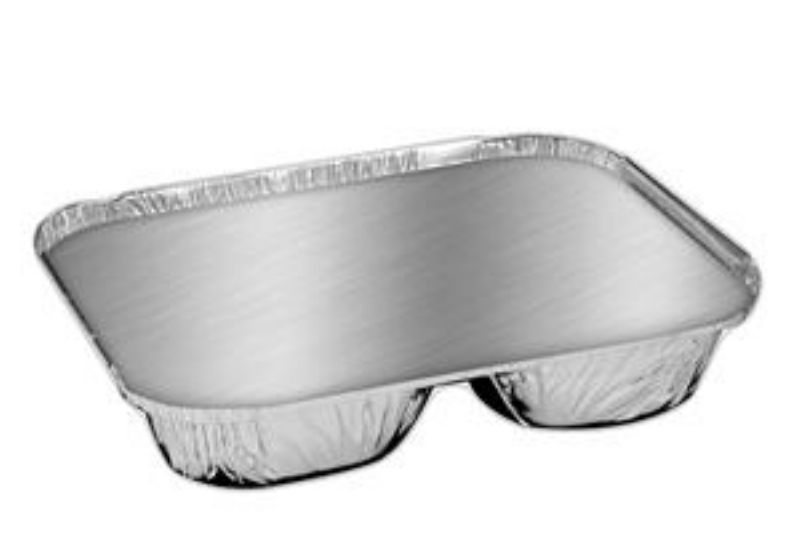 CONTAINER FOIL COMBO W/LID 3 COMPARTMENT