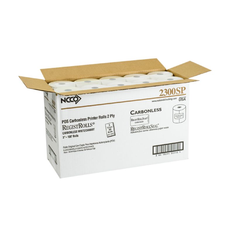 REGISTER ROLL 3"X 100' 2PLY CARBONLESS