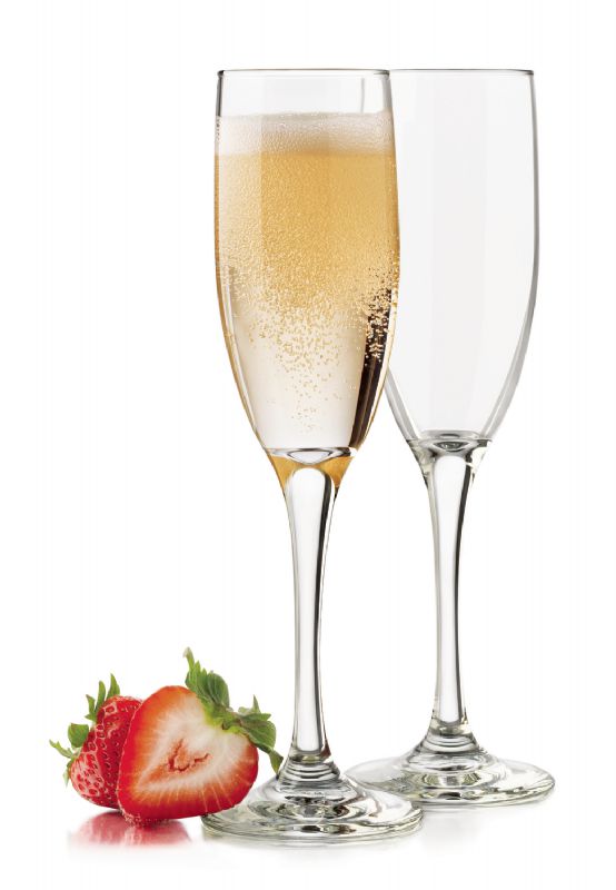 GLASS FLUTE CHAMPAGNE EMBASSY 6 OZ