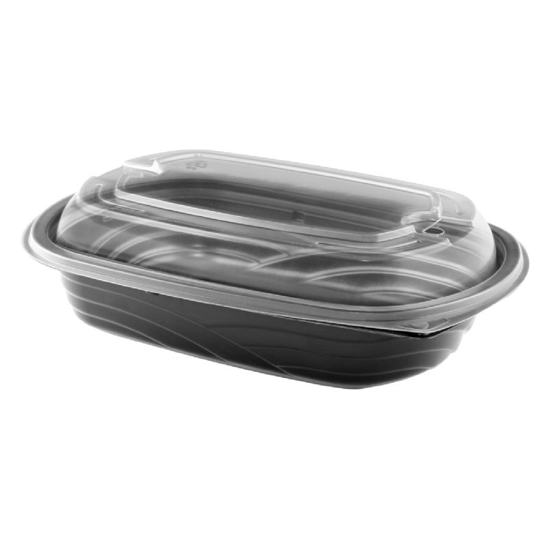 CONTAINER*24 OZ BLACK MICROWAVE COMBO