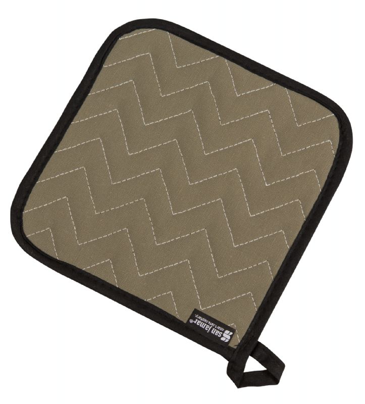 POT HOLDER TAN/BROWN 8X8" 
