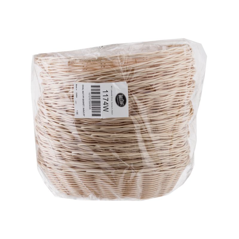 BASKET POLY CORD NATURAL 6X9"