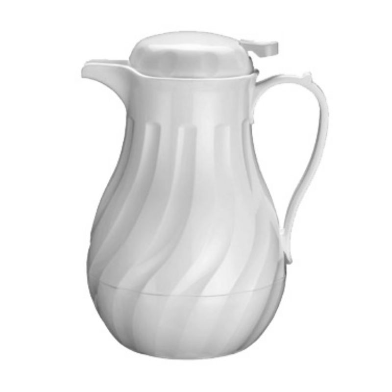 DECANTER COFFEE SWIRL WHITE 20 OZ