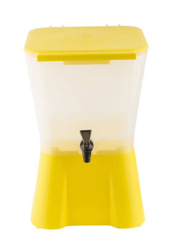 DISPENSER BEV PLASTIC YELLOW 3 GAL