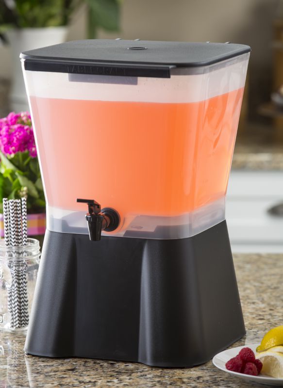 DISPENSER BEVERAGE BLACK 3 GAL 