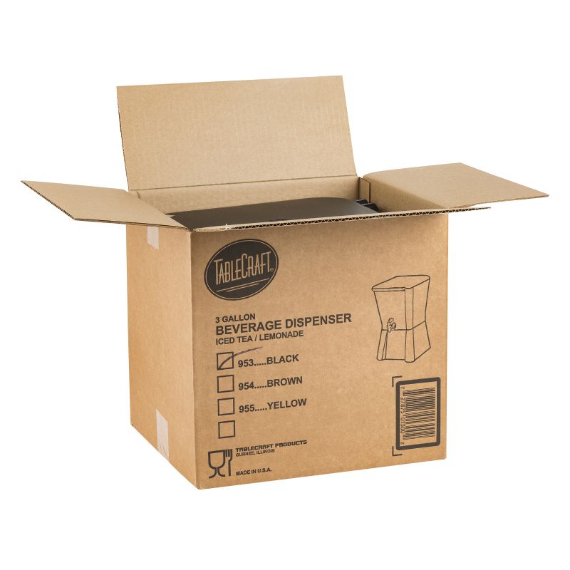 DISPENSER BEVERAGE BLACK 3 GAL 