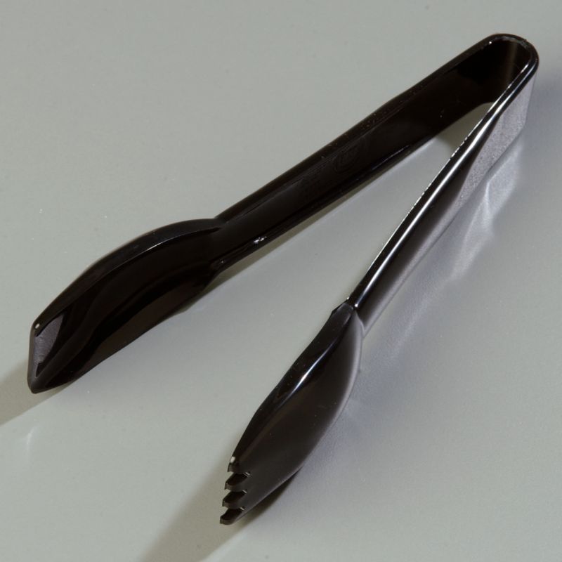 TONG SALAD PLASTIC BLACK 6"