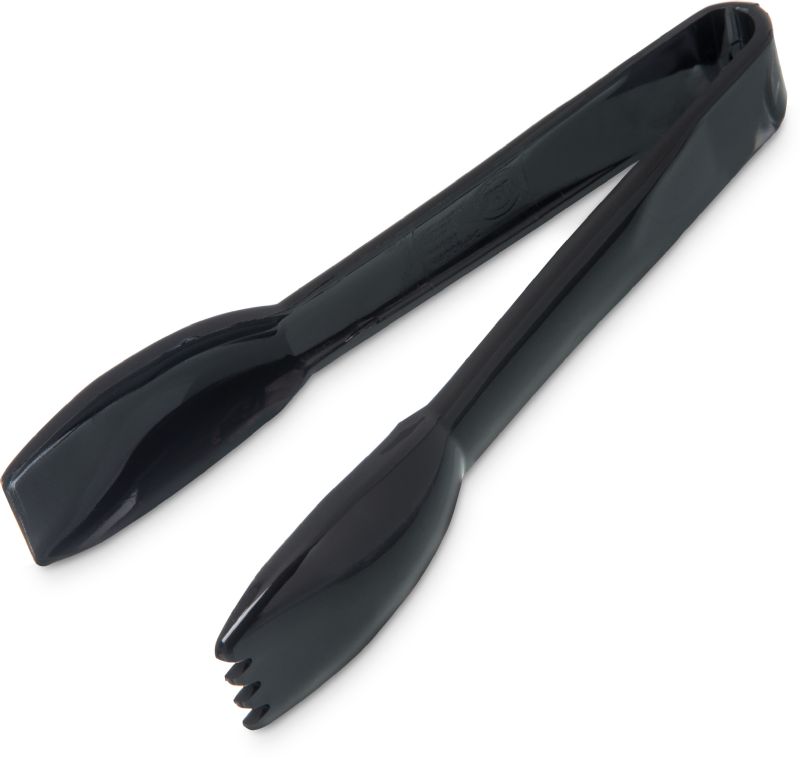TONG SALAD PLASTIC BLACK 6"
