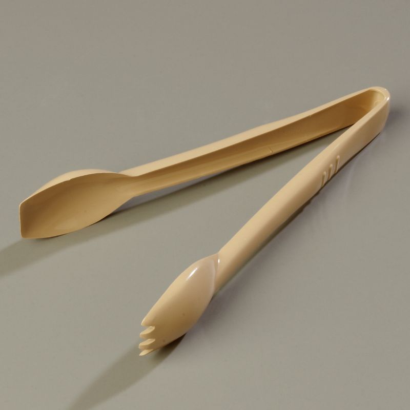 TONG SALAD PLASTIC BEIGE 9"