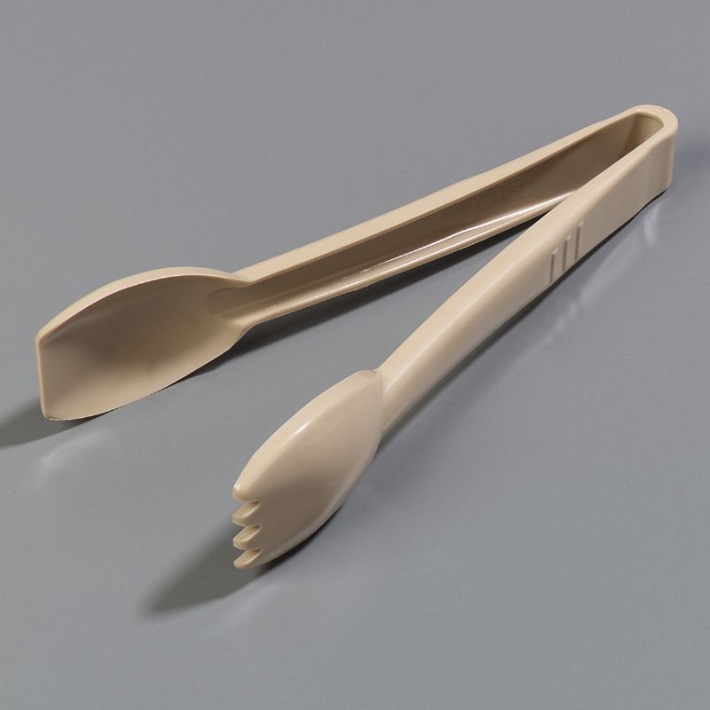 TONG SALAD PLASTIC BEIGE 9"