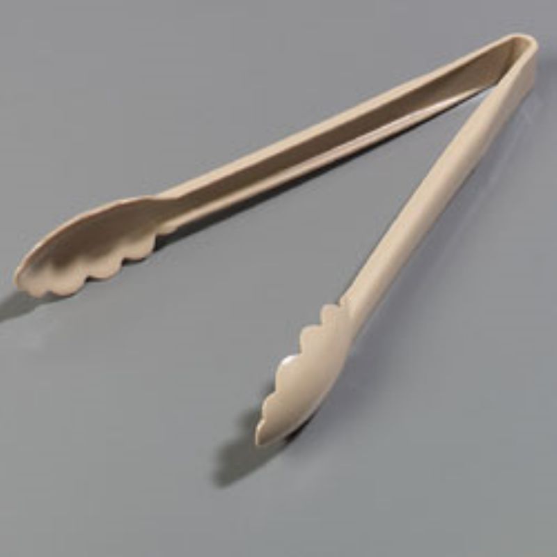 TONG UTILITY PLASTIC BEIGE 12" -JIT