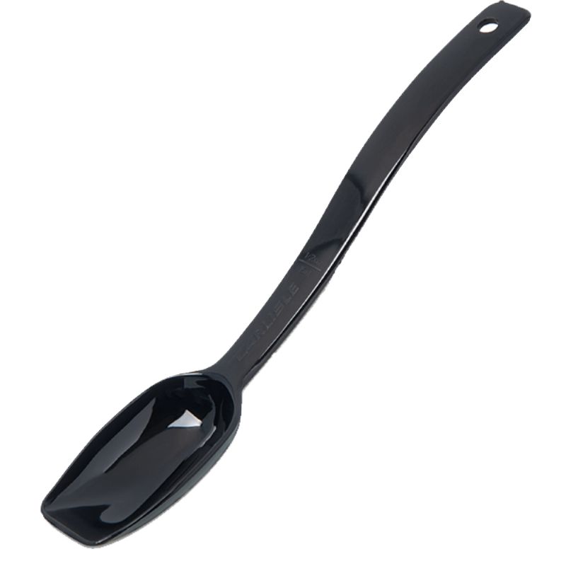 SPOON SALAD PLASTIC BLACK 8" .5 OZ