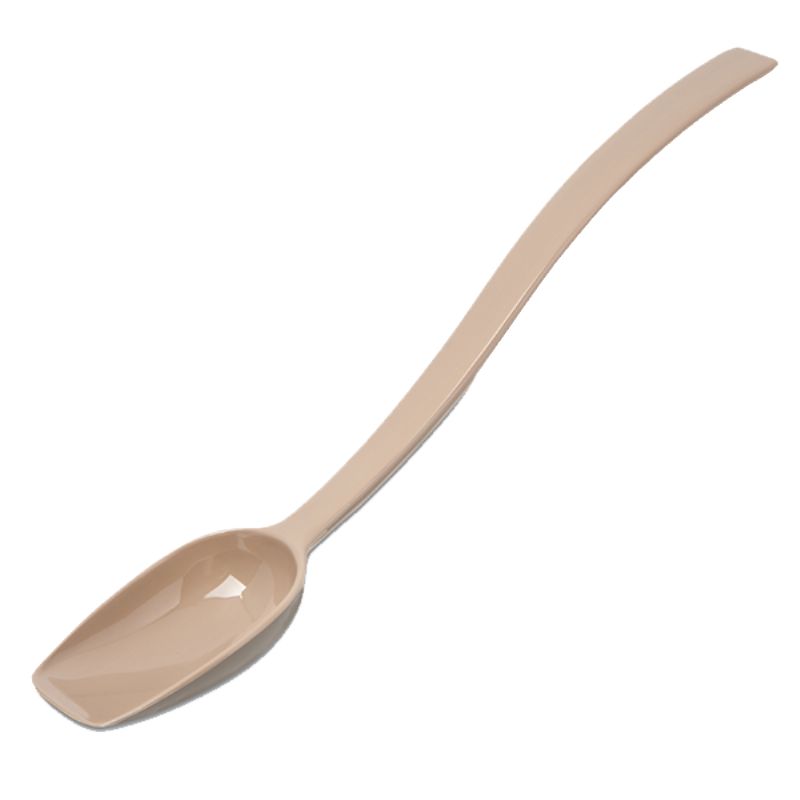 SPOON SERVING SOLID BEIGE 10" 