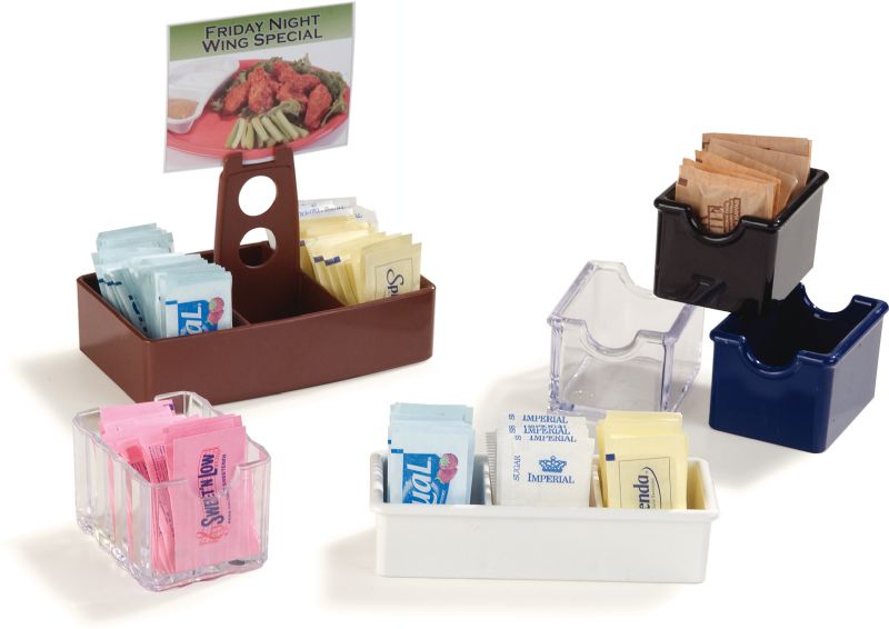 CADDY SUGAR PACKET PLASTIC BLACK