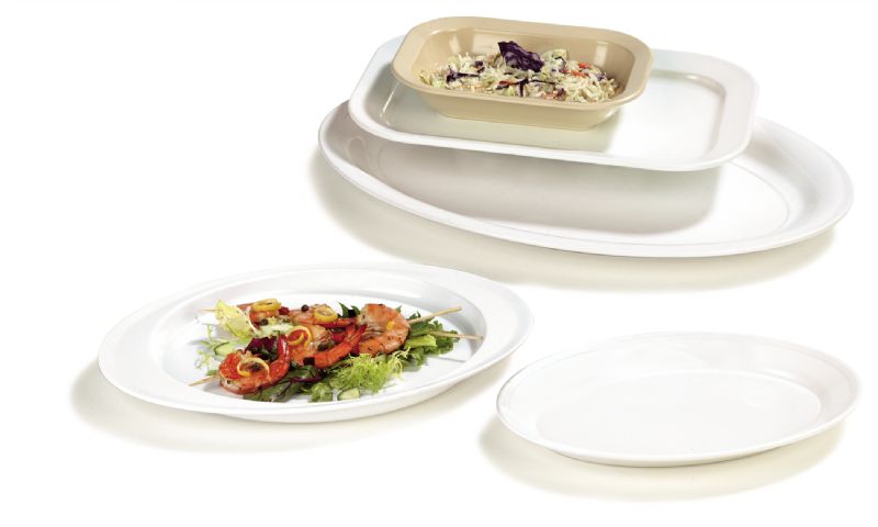 DISH BAKER MELAMINE WHITE 28 OZ