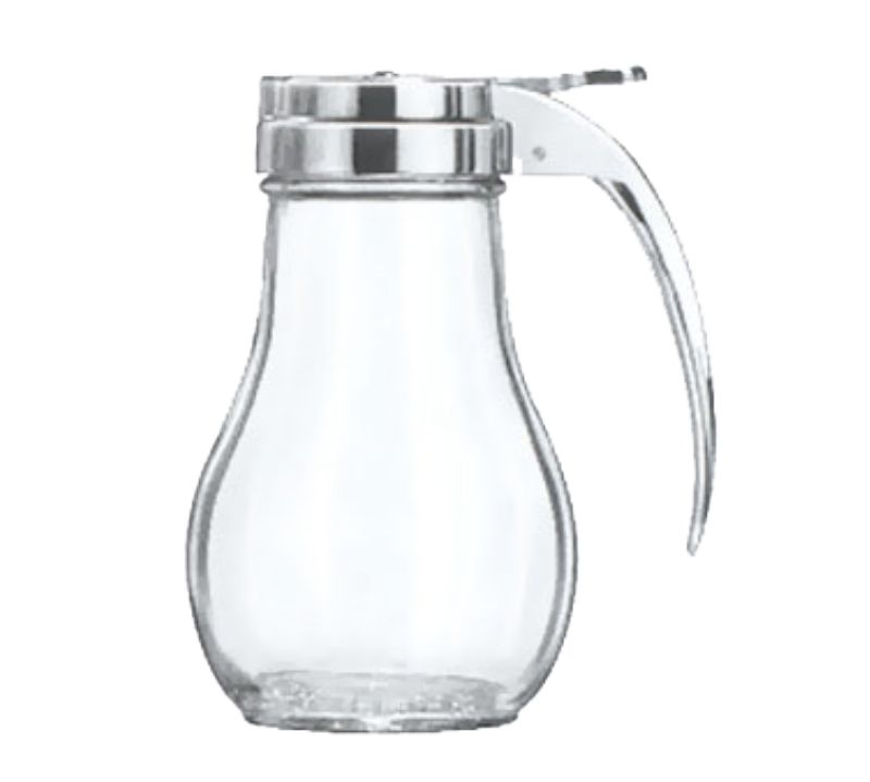 DISPENSER SYRUP GLASS CHROME TOP
