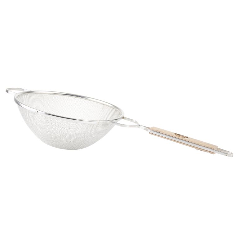 STRAINER MESH WOOD HANDLE 10.75" 