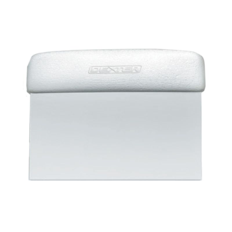 SCRAPER DOUGH CUTTER WHITE 6X3"
