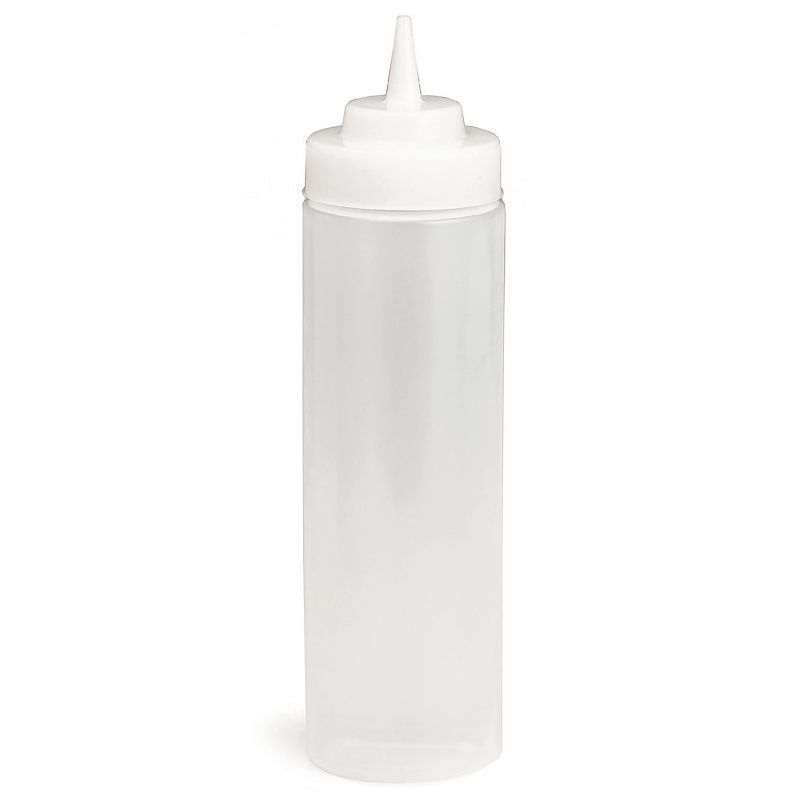 SQUEEZE BOTTLE WIDE MOUTH 12 OZ CLR -JIT