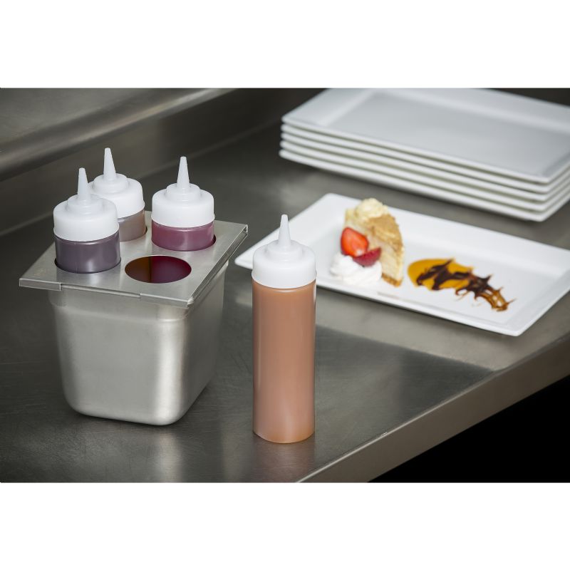 SQUEEZE BOTTLE WIDE MOUTH 12 OZ CLR -JIT