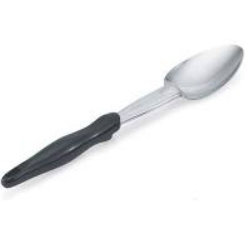 SPOON SOLID S/S 14" BLK HDL