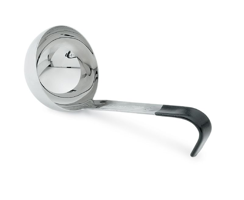 LADLE 1 OZ BLACK HEAVY DUTY 6"
