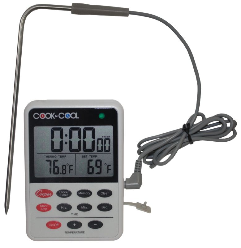 THERMOMETER*DIGITAL TIMER ALARM