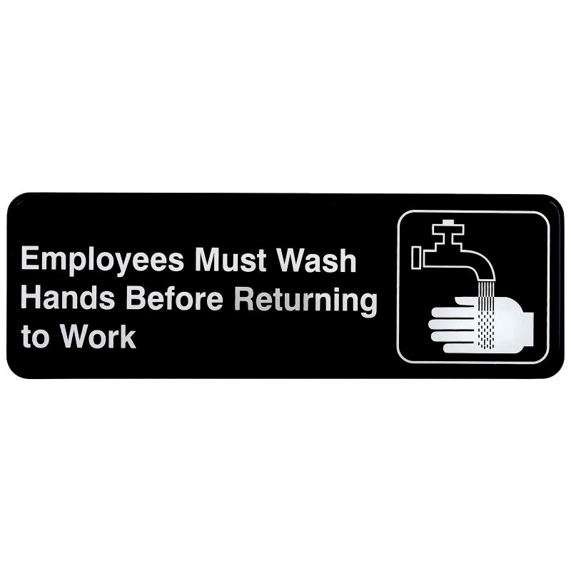 SIGN EMPLOYEES MUST WASH HANDS