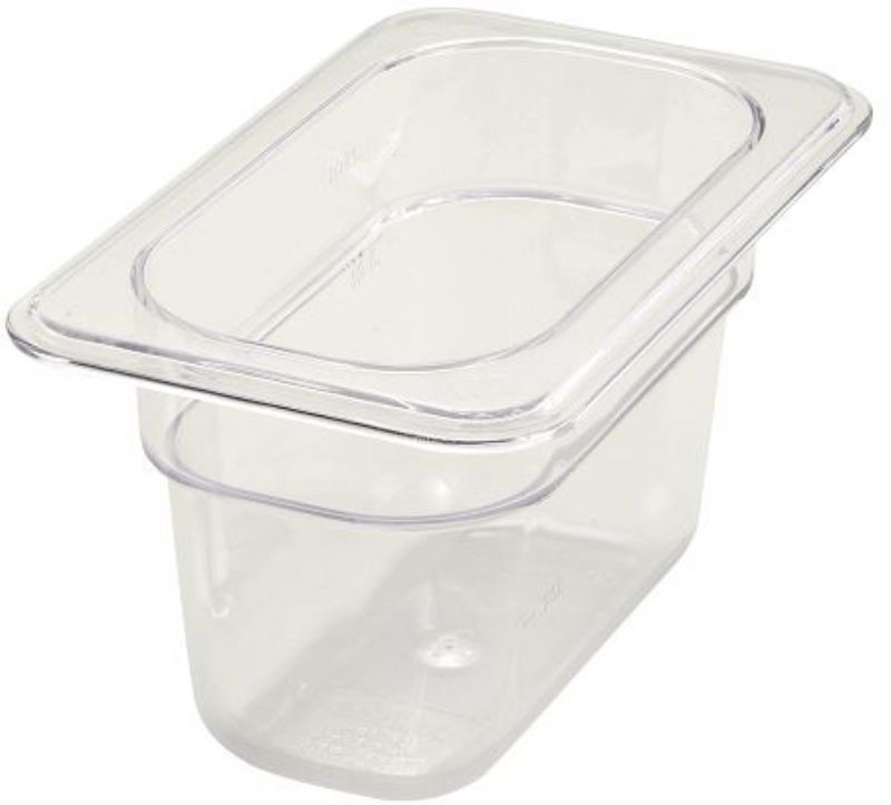 PAN FOOD PLASTIC 1/9 SIZE 4" DEEP