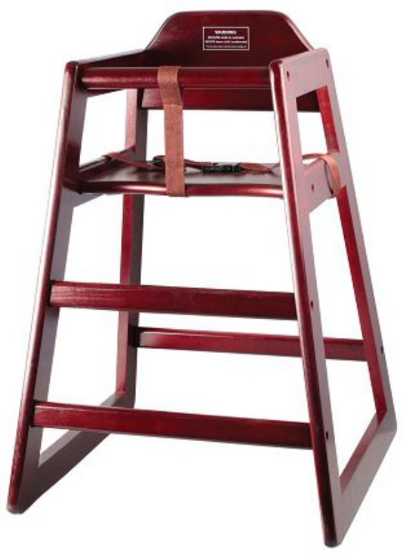 CHAIR HIGH STACKING MAHOGANY-