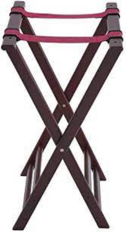 STAND*TRAY WOOD MAHOGANY
