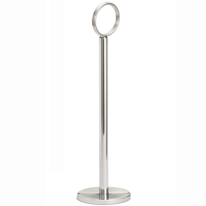 HOLDER MENU CARD CHROME PLATED 8"