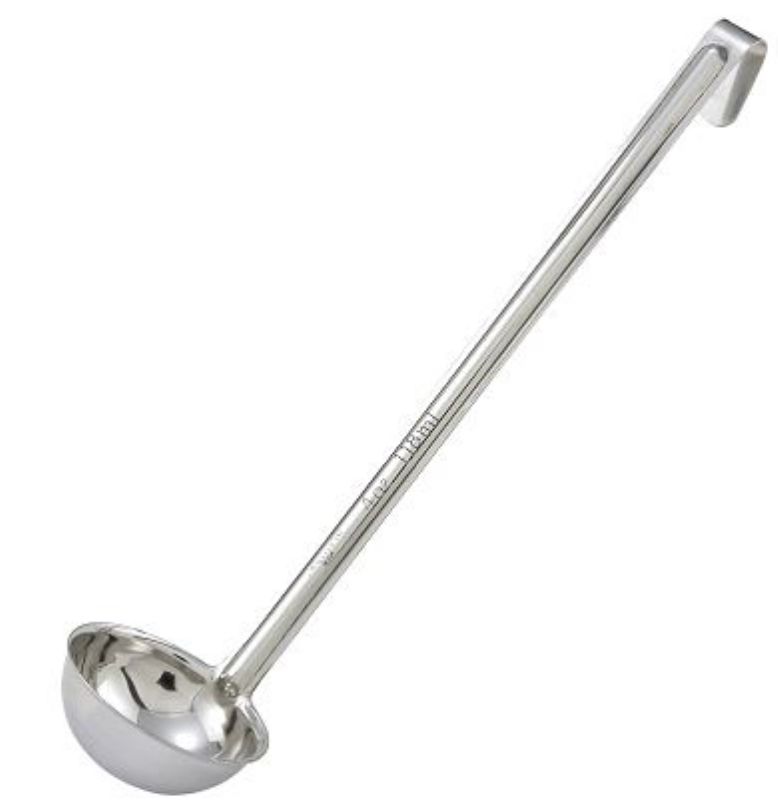 LADLE 6 OZ ONE-PIECE S/S 