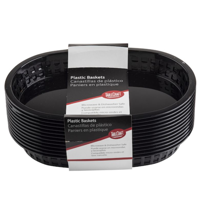 BASKET PLASTIC BLACK CHICAGO 10X7