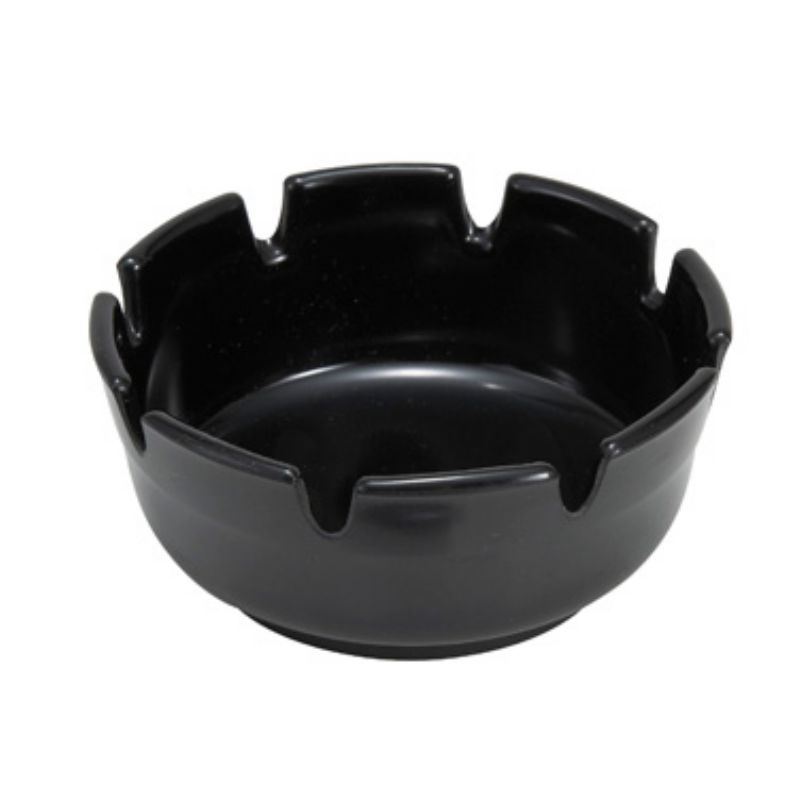 ASHTRAY DIAMOND BLACK 4 INCH 