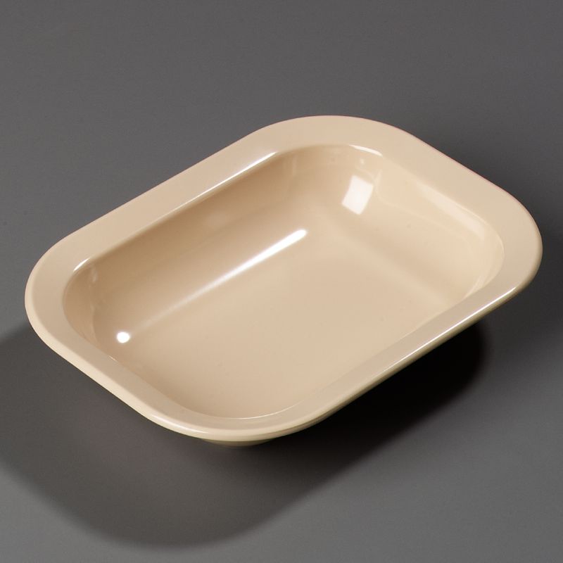 SERVER BOWL RECTANGULAR TAN 28 OZ 